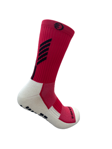 RED Anti-Slip Crew Socks
