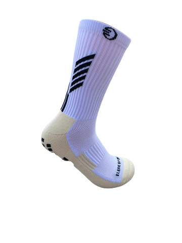 WHITE Anti-Slip Crew Socks