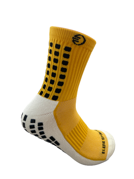 YELLOW Anti-Slip (Mid) Crew Socks