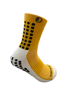 YELLOW Anti-Slip (Mid) Crew Socks