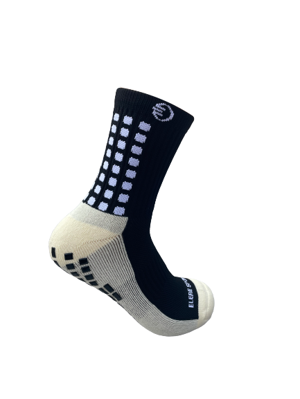 BLACK Anti-Slip (Mid) Crew Socks