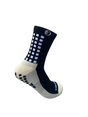 BLACK Anti-Slip (Mid) Crew Socks