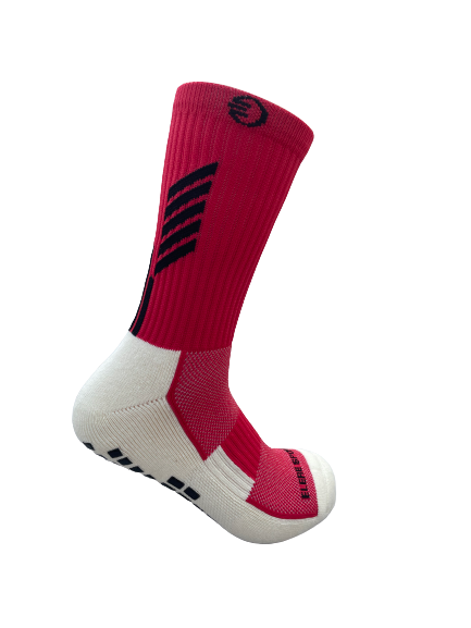 RED Anti-Slip Crew Socks