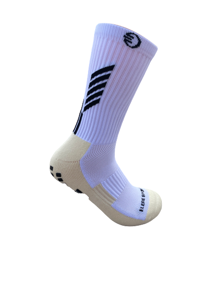 WHITE Anti-Slip Crew Socks